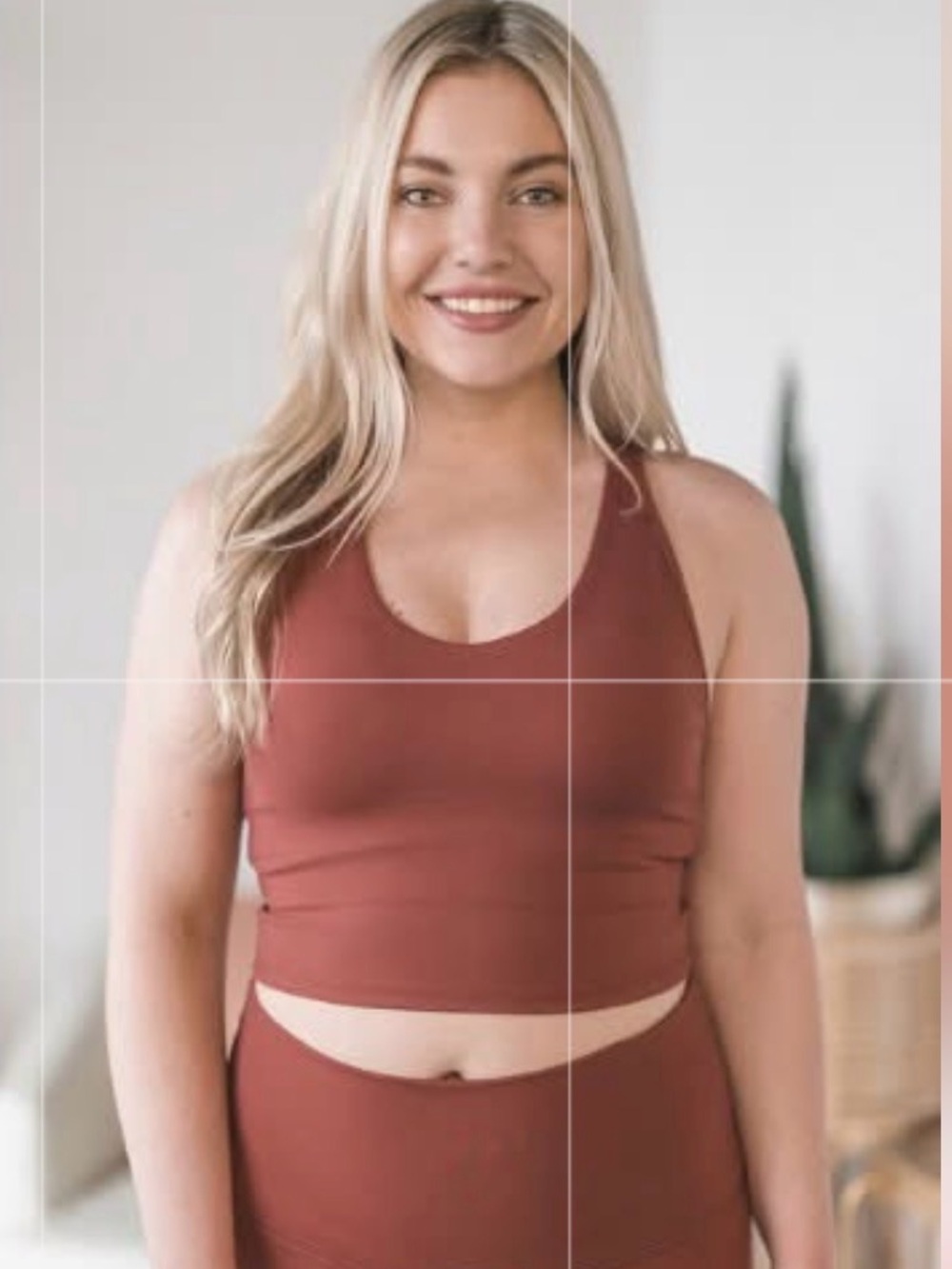 Vinyasa Crop Bra (NWOT) Rust, Size Small (like a size 6-8 lulu)